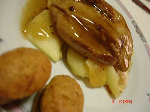 Foie gras Poêlé et Flambé au calvados