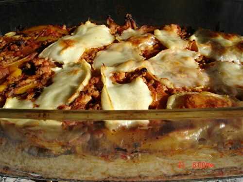 Gratin d'aubergine et tomate mozzarelle