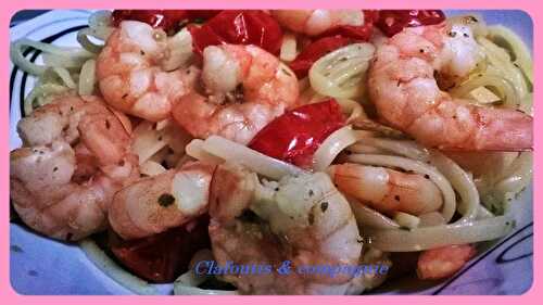 Liguines aux Crevettes Ail & Basilic