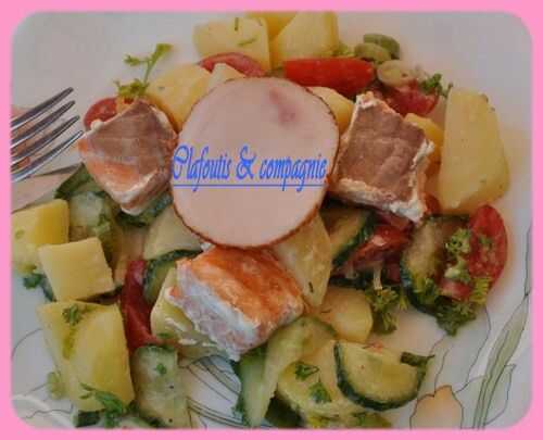 Petite salade de PDT,Terre & Mer