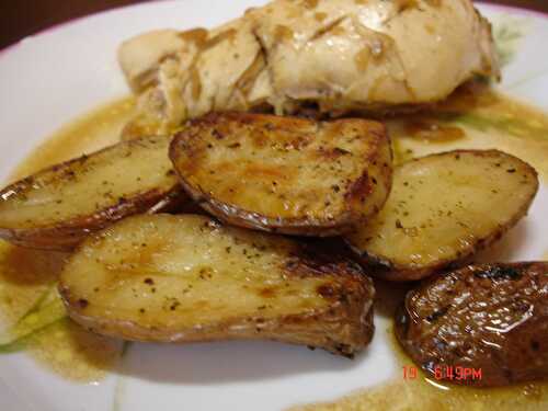 Pommes de terre rôties à la fleur de sel au piment d'Espelette
