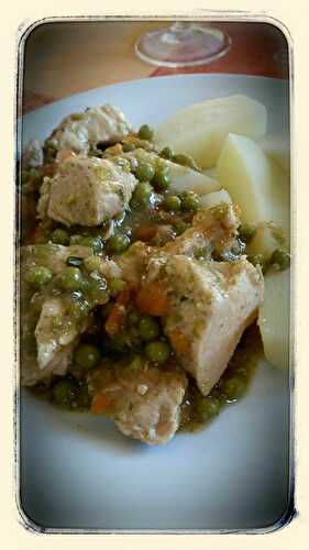 Râgout de Poulet & Petits Pois Carottes au cookeo