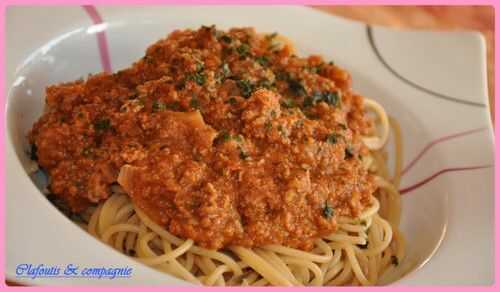 Spaghetti à la bolognaise épicée