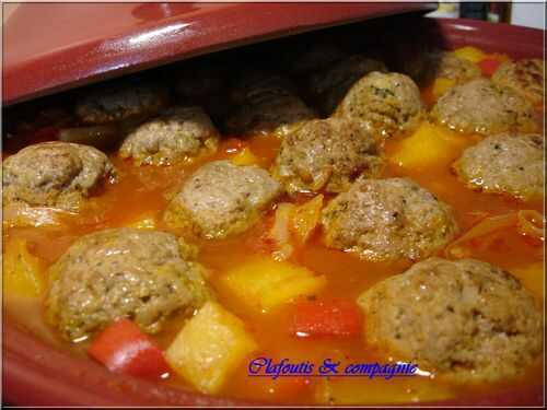 Tajine de boulettes de boeuf - Ananas