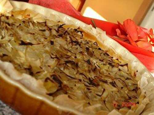 Tarte aux chicons et saumon fumé