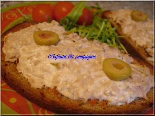 Tartines gourmandes au thon