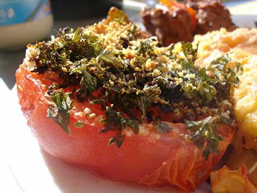 Tomates rôties aux herbes fraîches et parmesan