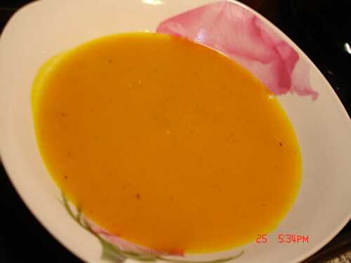 Velouté au Potimarron - Orange