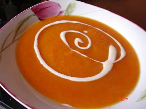 Velouté de carottes à l'orange