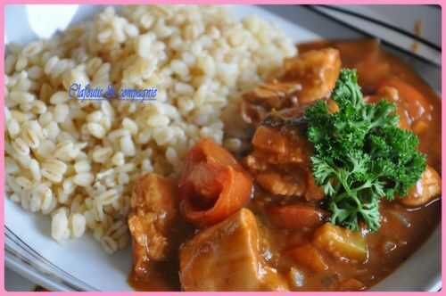 Wok de poulet au vinaigre balsamique & petits légumes