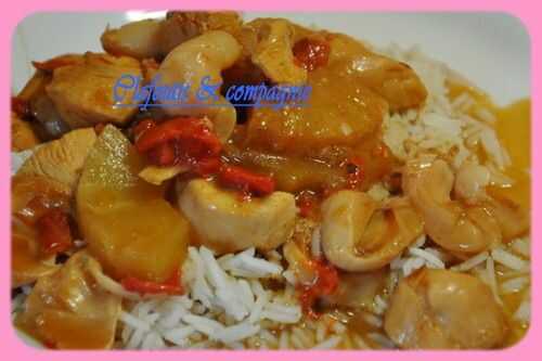 Wok de Poulet aux Fruits