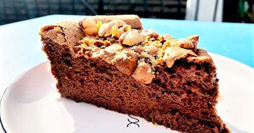 Gâteau Mousseux Chocolat / Noisettes façon Bellevue (Sans Beurre, Sans farine et Sans Gluten)