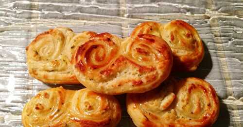 Idée pour l'apéritif : Palmiers feuilletés au boursin