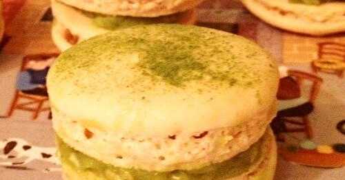 Macarons chocolat blanc/Matcha