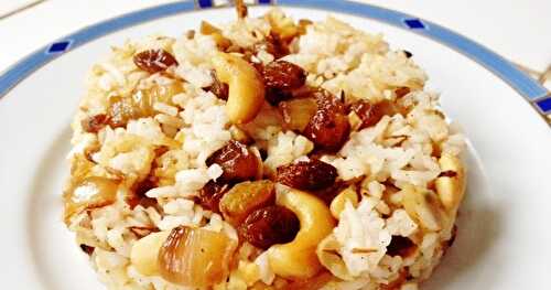 Riz oriental aux fruits secs