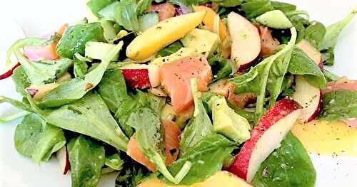 Salade estivale au Saumon fumé et aux Nectarines