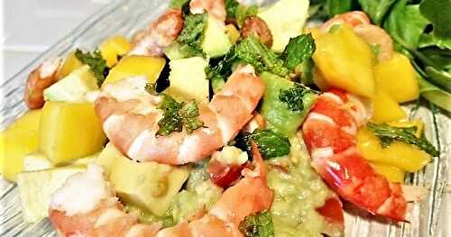 Salade Thai aux Gambas, Mangue et Avocat : la version Ultime!