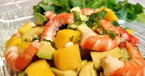 Salade Thai aux mangues et crevettes