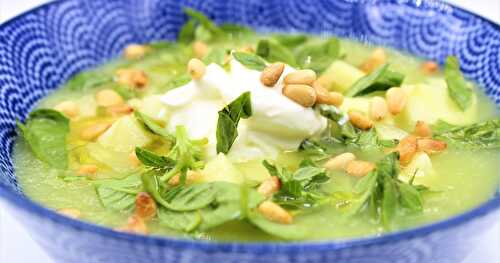 Soupe glacée au Concombre et aux Pommes Granny-Smith