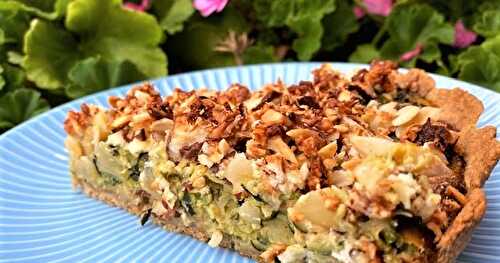 Tarte aux Courgettes, Crumble de fêta et Pâte Minute (IG bas)