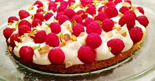 Tarte aux Framboises et au Chocolat blanc