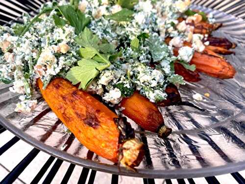 Carottes nouvelles, Herbes fraîches et Amandes (IG Bas)