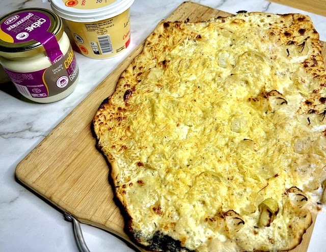 Ma Tarte Flambée : Gratinée... Sans Lard! 