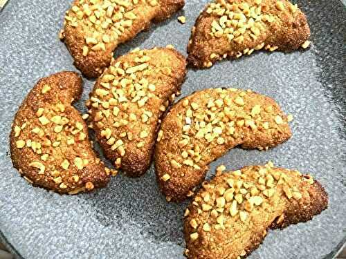 Croissants Sablés aux Amandes façon Cornes de Gazelle (Ig bas)