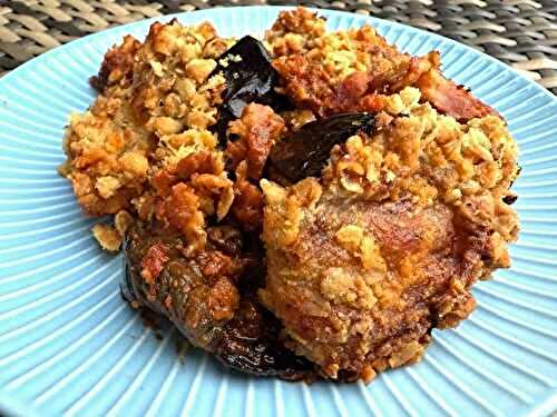 Crumble d'Aubergines, Tomates et Mozzarella (Ig Bas)