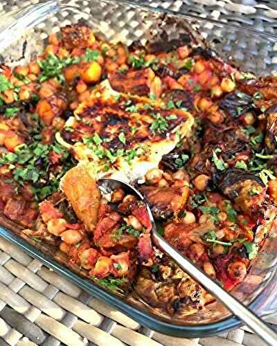 Fêta Rôtie version Marocaine (Pois chiches et Aubergines!)