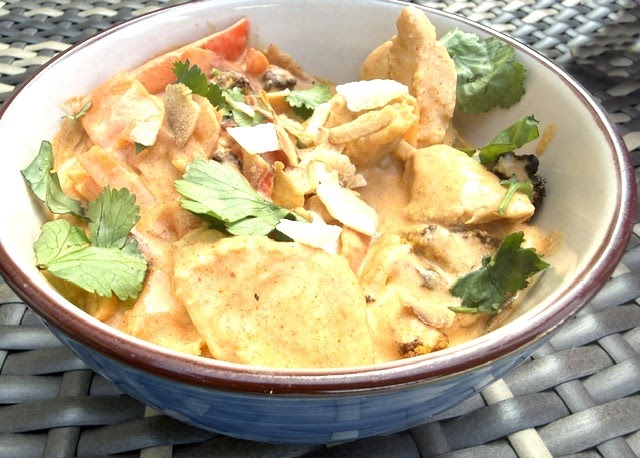 Exquis Curry Rouge de Poulet aux Légumes (Ig Bas)