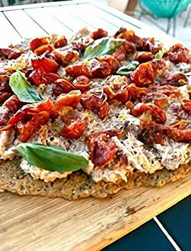 Tarte Crackers au Thon et Tomates Confites (Ig Bas)