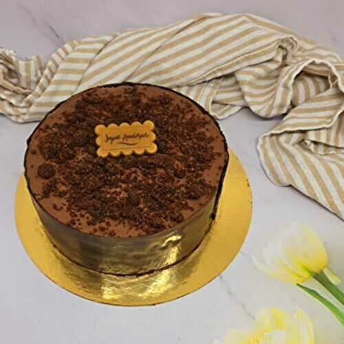 Entremet chocolat noir caramel