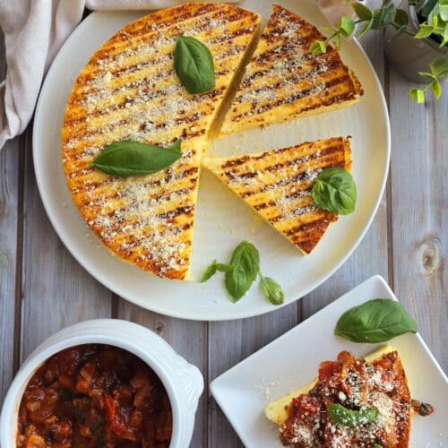 Galette de polenta et chorizo