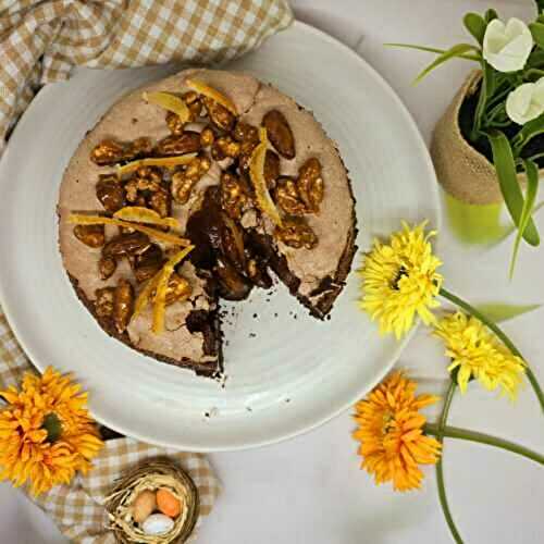 Gâteau au chocolat meringué