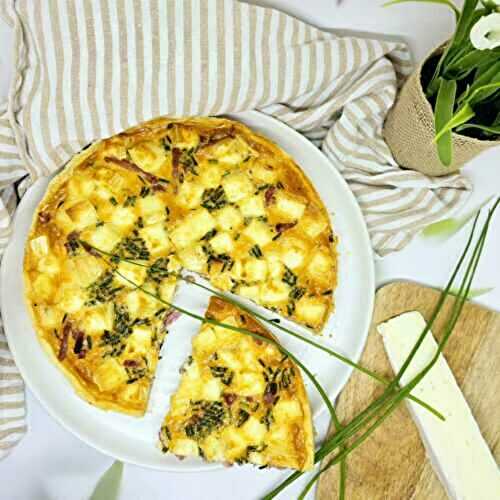 Quiche au bacon et au brie