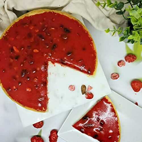 Tarte aux pralines roses