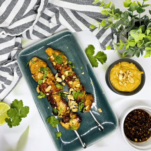 Brochettes de poulet Satay