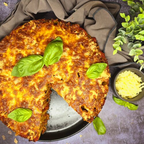 Gâteau de rigatonis à la bolognaise