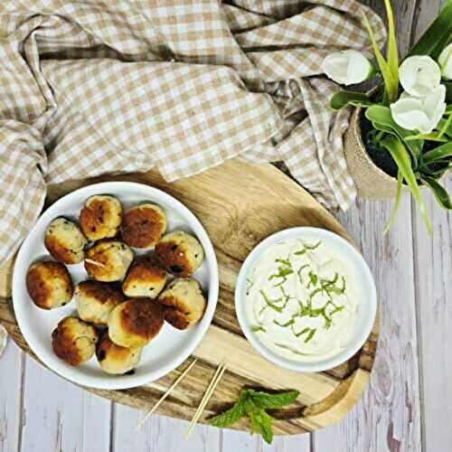 Boulettes de poulet à la menthe et estragon