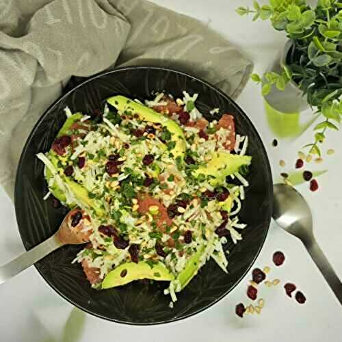 Salade de pomelo, fenouil et avocat