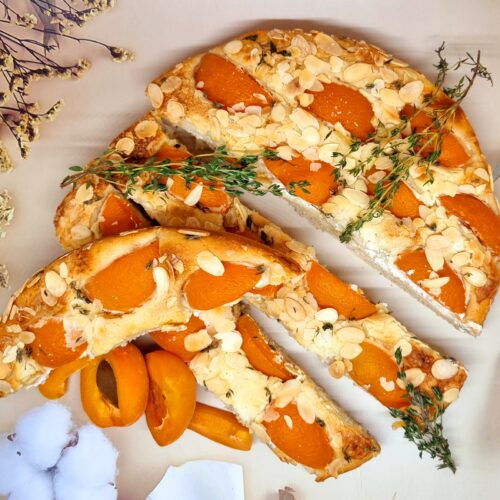 Focaccia aux abricots