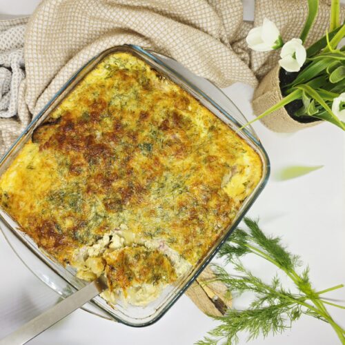 Quiche sans pâte au fenouil, coppa et comté