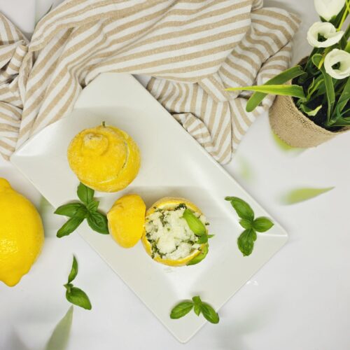 Citrons givrés au basilic