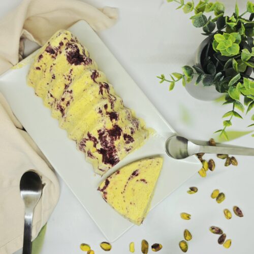 Glace pistache cerise