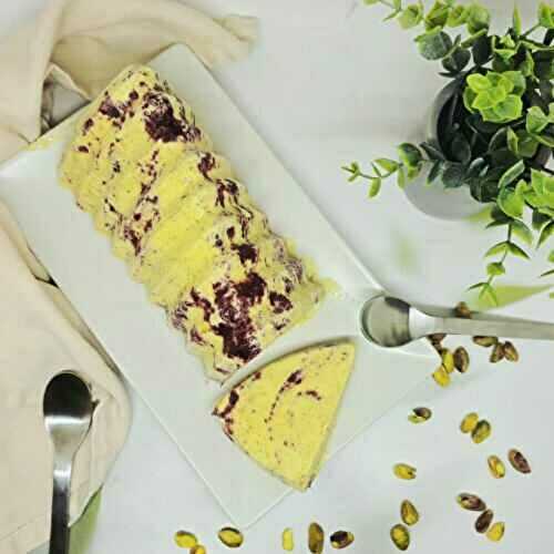 Glace pistache cerise
