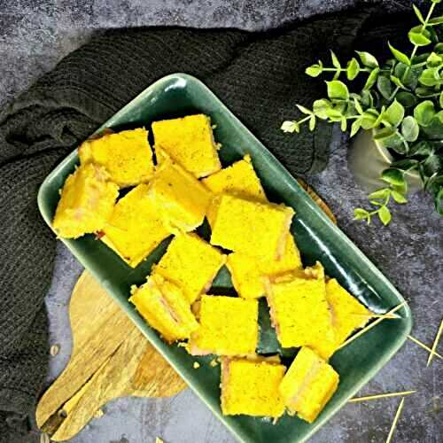 Mini croques de polenta
