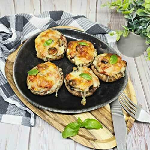Champignons farcis façon pizza