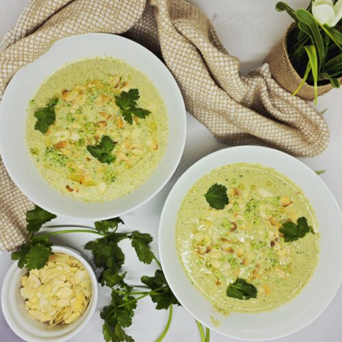 Crème de brocoli aux amandes