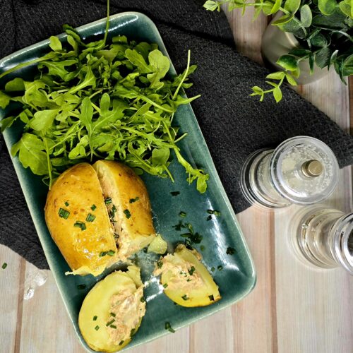 Pommes de terre aux rillettes de thon